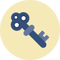 Old Key Vector Icon