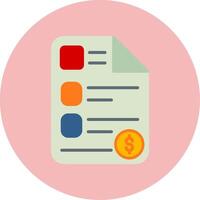 valuación vector icono