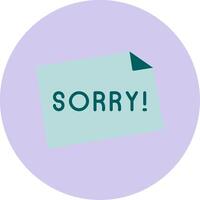 Sorry Vector Icon