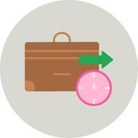 Business Trip Vector Icon