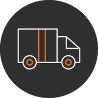 Logistics Blue Filled Icon vector