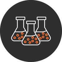 Chemistry Blue Filled Icon vector