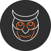 Owl Blue Filled Icon vector