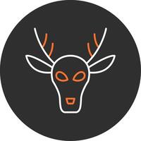 Deer Blue Filled Icon vector