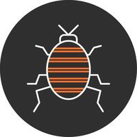 Bug Blue Filled Icon vector