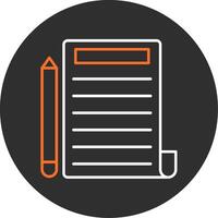 Write Blue Filled Icon vector