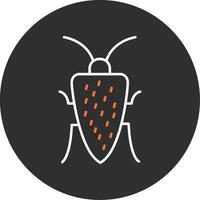 Cockroach Blue Filled Icon vector