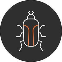 Insect Blue Filled Icon vector