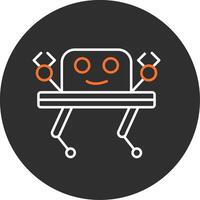 Robotics Blue Filled Icon vector