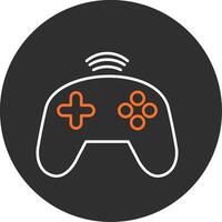 Controller Blue Filled Icon vector