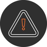 alerta azul lleno icono vector