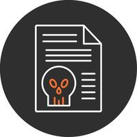 Document Blue Filled Icon vector