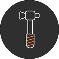 Hammer Blue Filled Icon vector