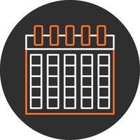 Schedule Blue Filled Icon vector