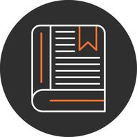 Book Blue Filled Icon vector