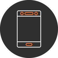 Mobile Blue Filled Icon vector