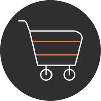 Cart Blue Filled Icon vector