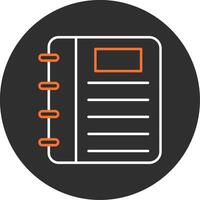 Note Book Blue Filled Icon vector