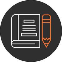 Book Blue Filled Icon vector