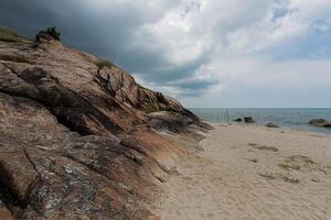 Cliffs and the sea photo