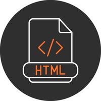 Html Blue Filled Icon vector