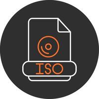 Iso Blue Filled Icon vector