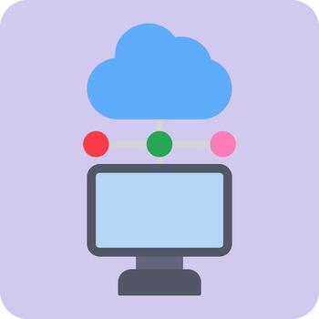 Cloud Computing Vector Icon