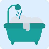 icono de vector de baño