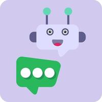 Robot Chat Vector Icon