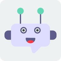 Robot Chat Vector Icon