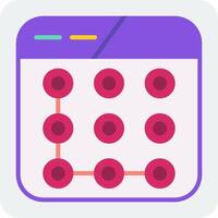 Lock Pattern Vector Icon