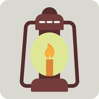 Oil Lamp Vector Icon