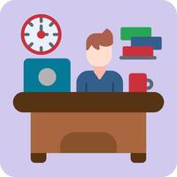 Workaholic Vector Icon