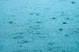 Surface water on a rainy day photo