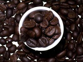 roasted coffee beans. photo