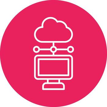 Cloud Computing Vector Icon