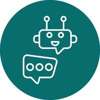 Robot Chat Vector Icon