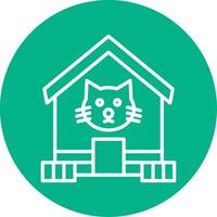 mascota casa vector icono