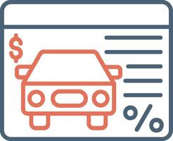 Car Loan Vector Icon