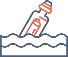 Message In A Bottle Vector Icon