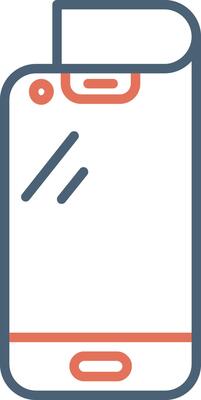 Foldable Smartphone Vector Icon