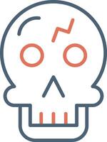 icono de vector de calavera