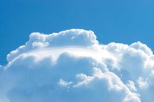 Heaven cloud with blue sky background. photo