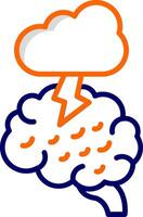 icono de vector de lluvia de ideas