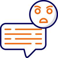 Angry Chat Vector Icon