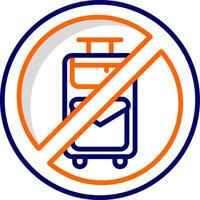 No Travelling Vector Icon