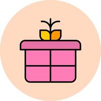 icono de vector de caja de regalo