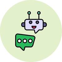 Robot Chat Vector Icon