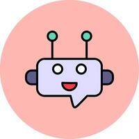 Robot Chat Vector Icon
