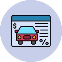 Car Loan Vector Icon